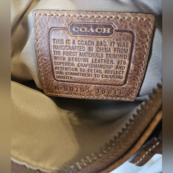 Coach Patchwork Crossbody Bag - Brown and Tan - Picture 8 of 10